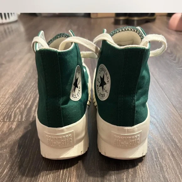 Converse Forest Green Platform Sneakers - Picture 3 of 4